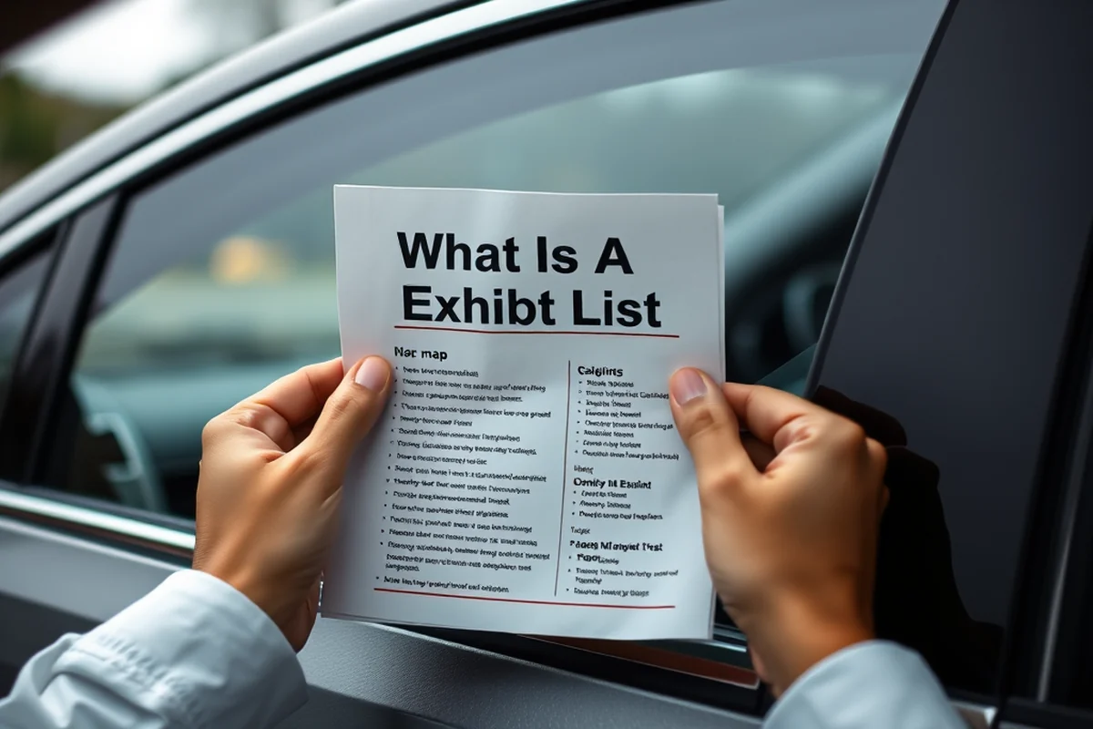 what is a exhibit list — What Is A Exhibit List (step by step)